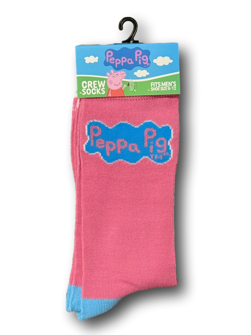 3/$20 Peppa Pig Funny Novelty Crew Socks - NWT